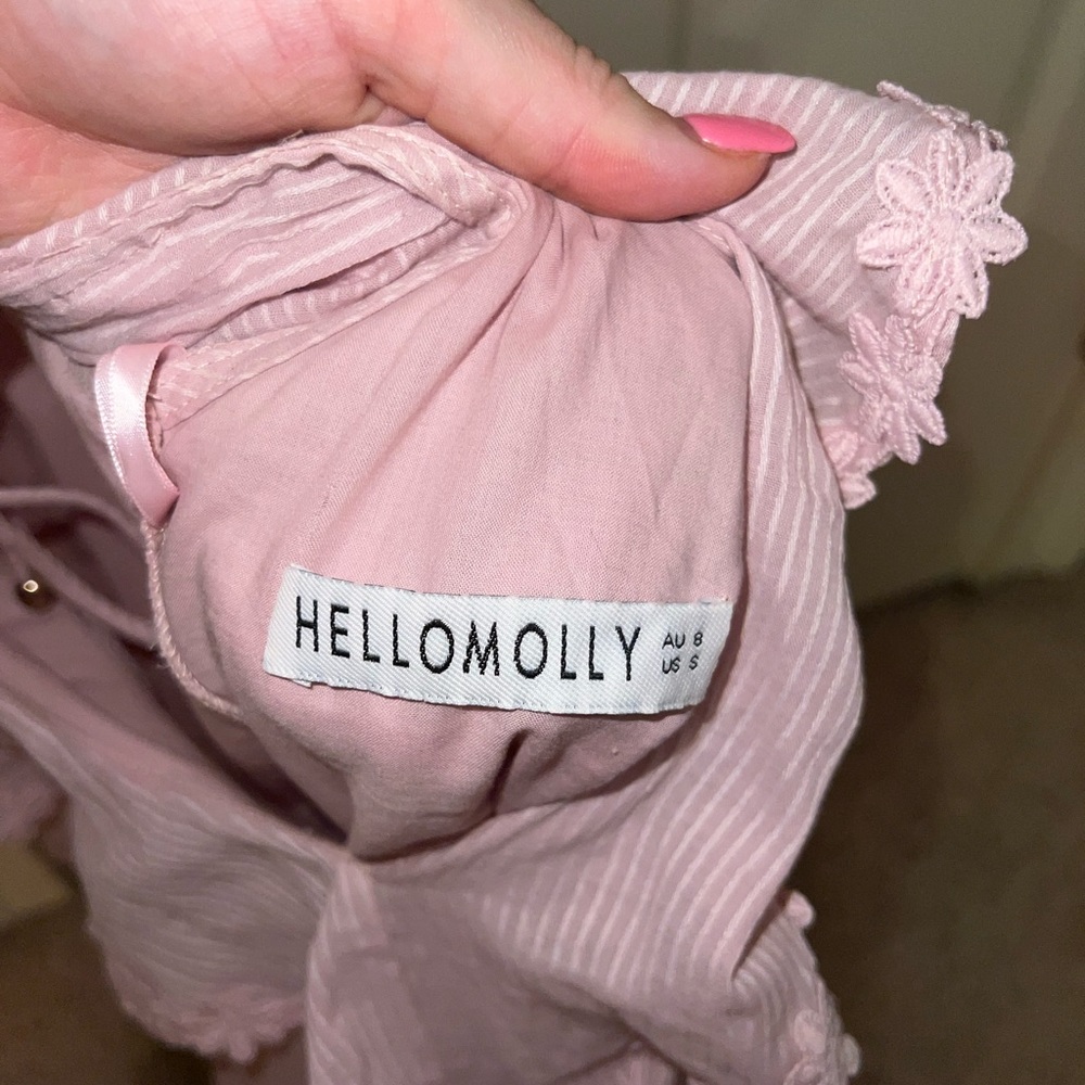 Hello Molly Lilac Ruffle Mini Dress - Picture 5 of 5